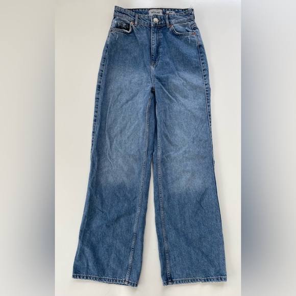 ADALAE Women's Ultra High Rise Wide Leg Jeans Size 2 - Picture 1 of 10